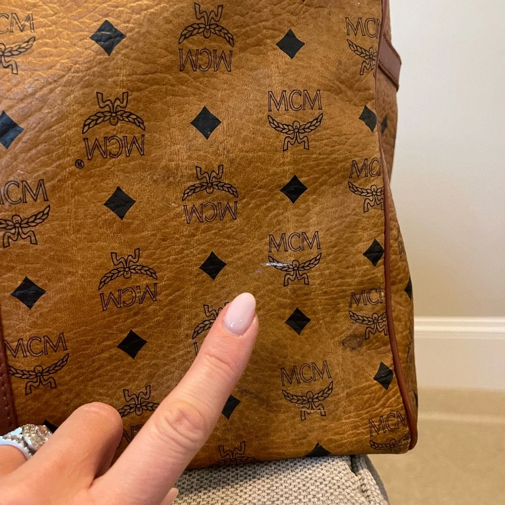 MCM large Brown Monogram Bag